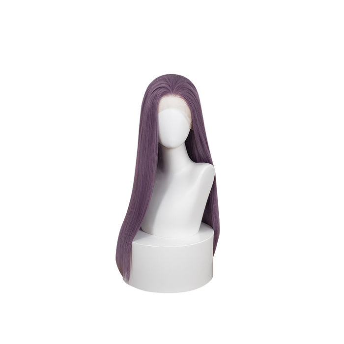 【Front Lace】DokiDoki Game Love And Deepspace Cosplay Main Character Wig Long Straight Purple Hair Women