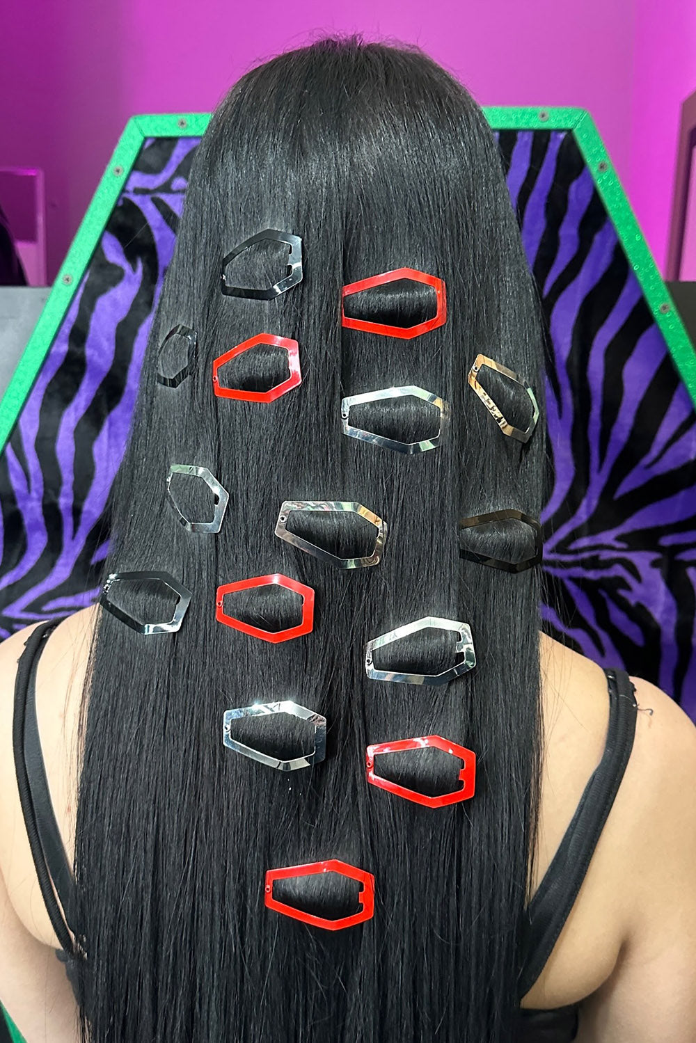 Coffin Snap Hair Clips [SILVER]