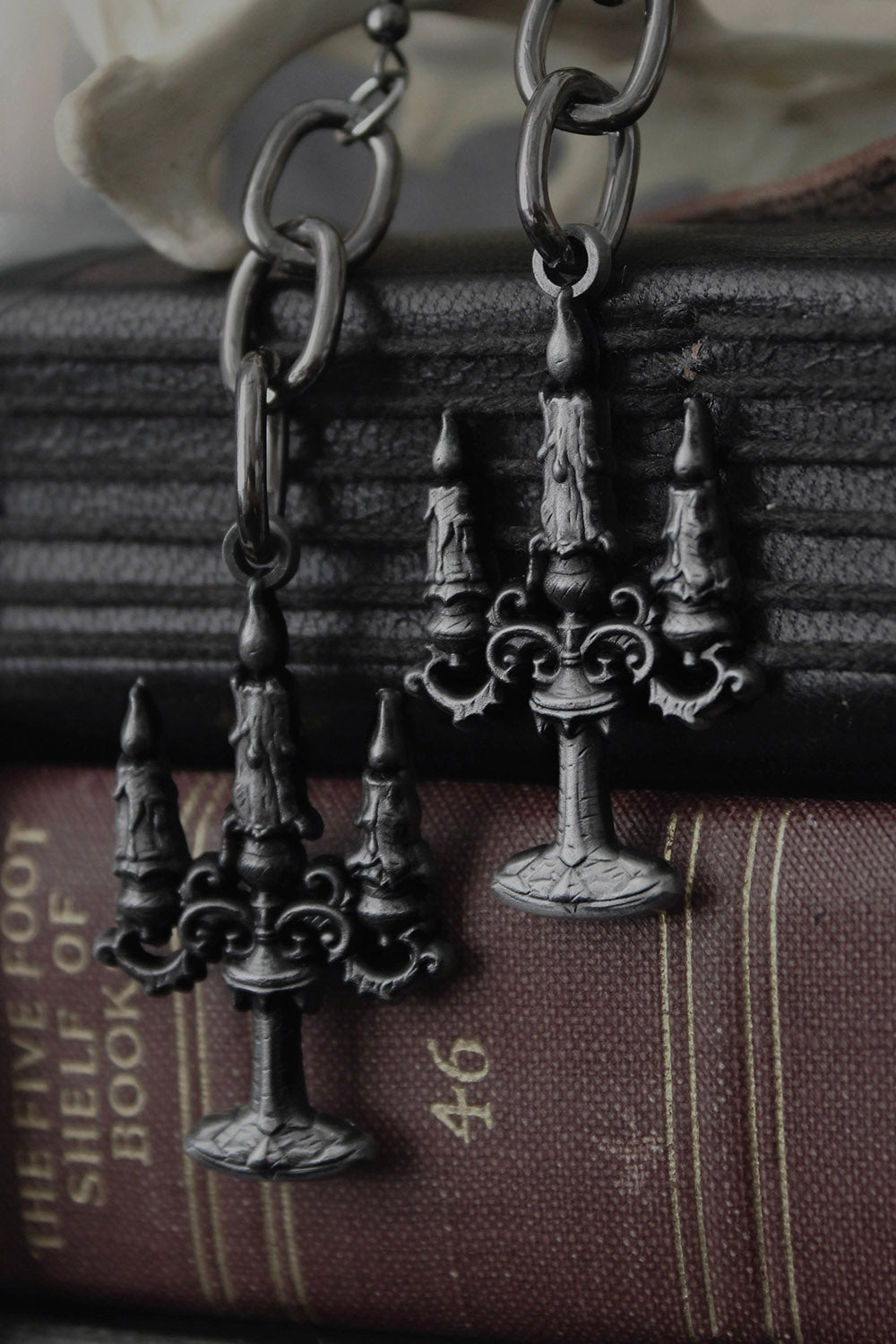 Black Mass Candelabra Earrings