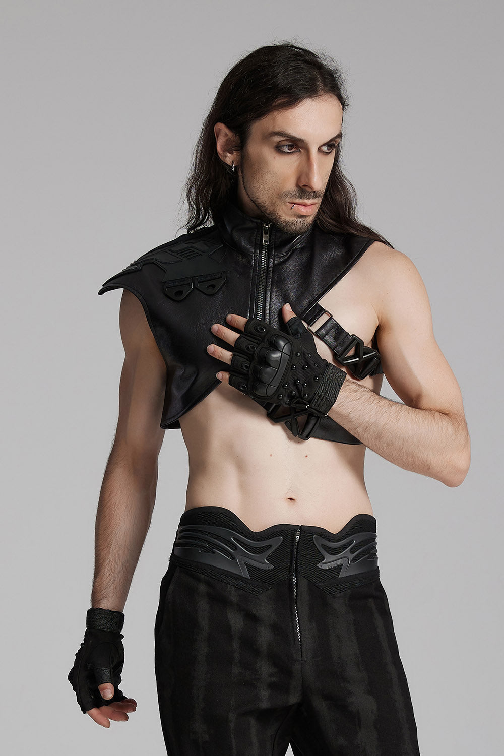 Cyberpunk Death Moto Gloves