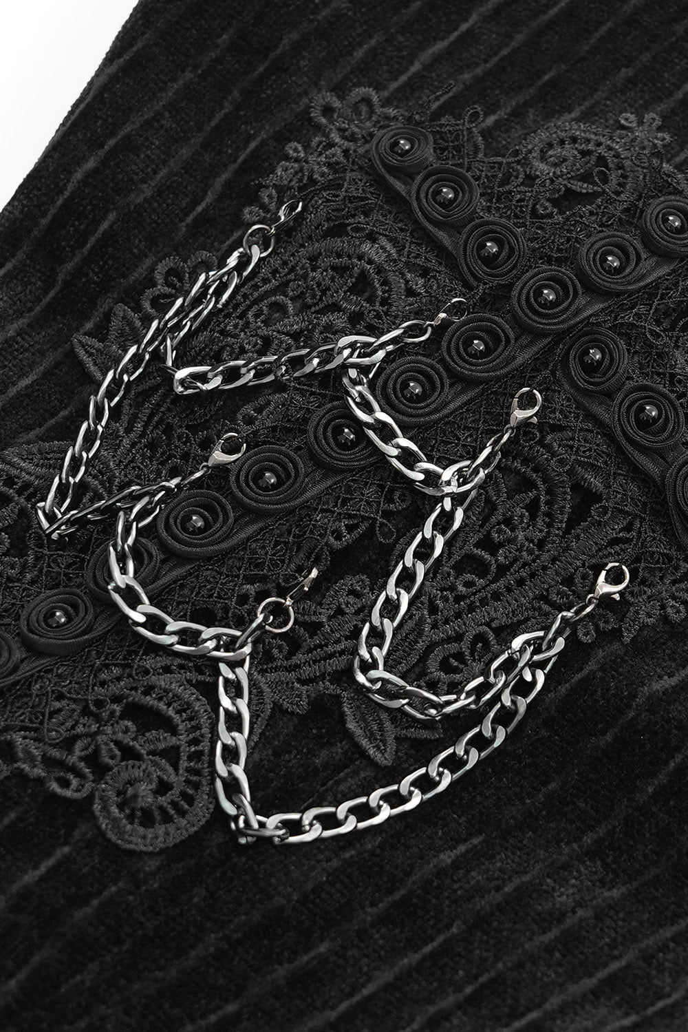 Cadaverous Black Velvet Vampire Pants