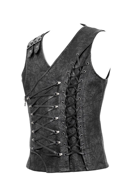 Black Apocalypse Punk Waistcoat
