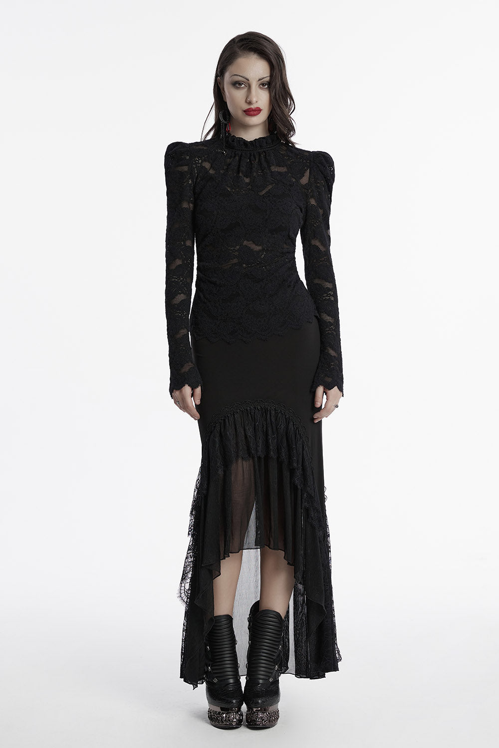 Cathedral Arches Layered Lace Skirt