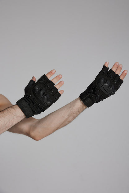 Cyberpunk Death Moto Gloves