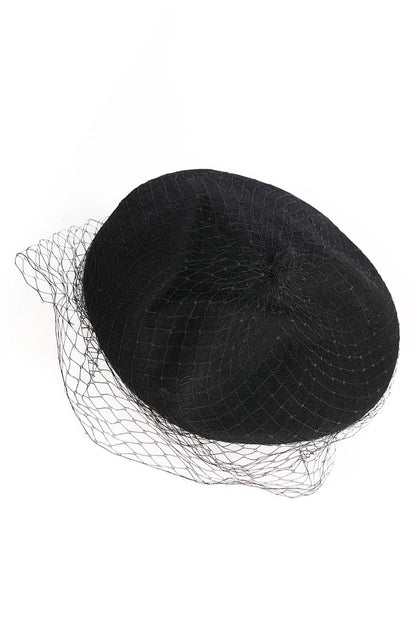 Black Maggie Net Beret
