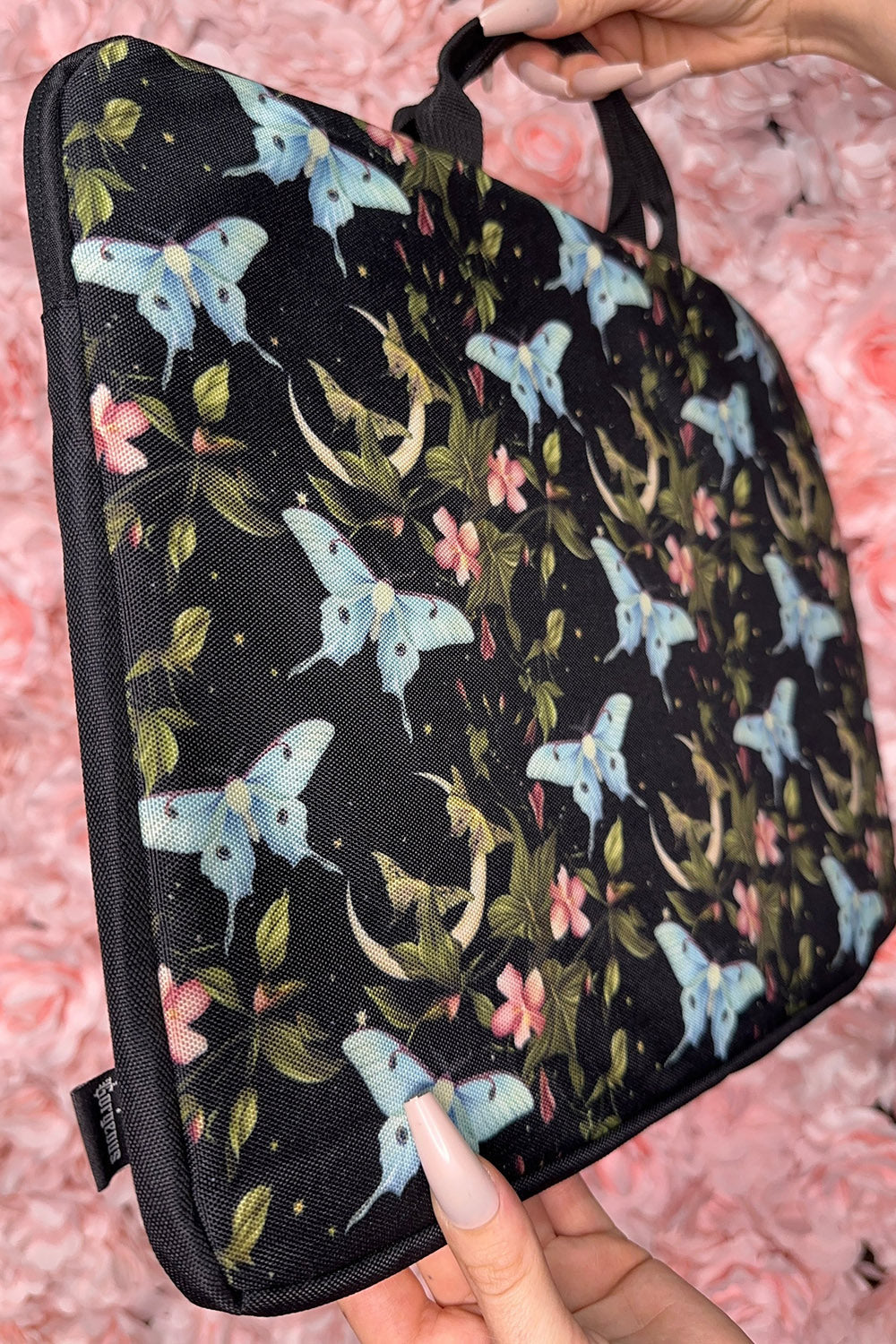 Aqua Lunar Canvas Laptop Case