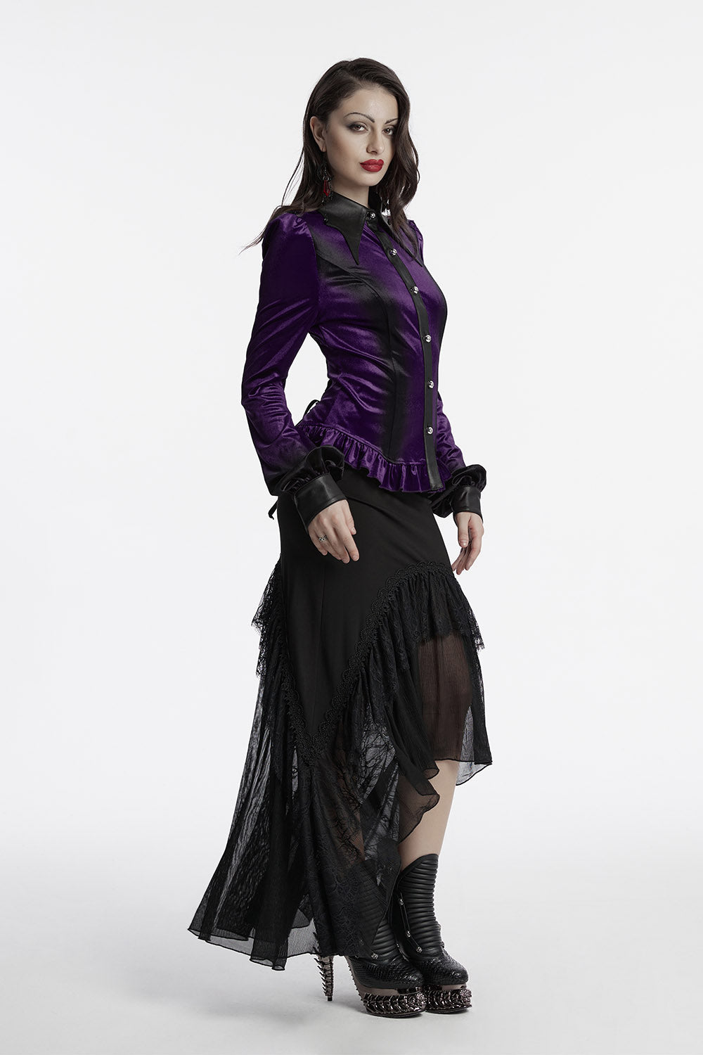 Cathedral Arches Layered Lace Skirt