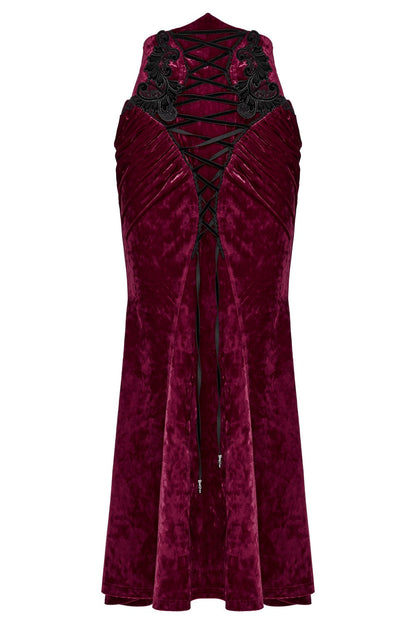 Cabernet Sauvignon Velvet Skirt [Wine Red]