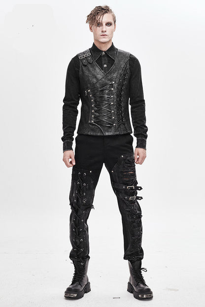Black Apocalypse Punk Waistcoat
