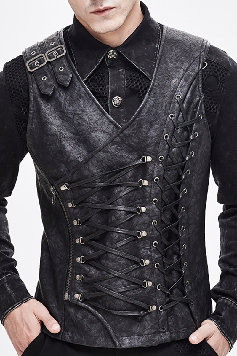 Black Apocalypse Punk Waistcoat