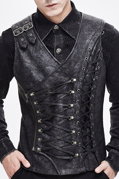Black Apocalypse Punk Waistcoat