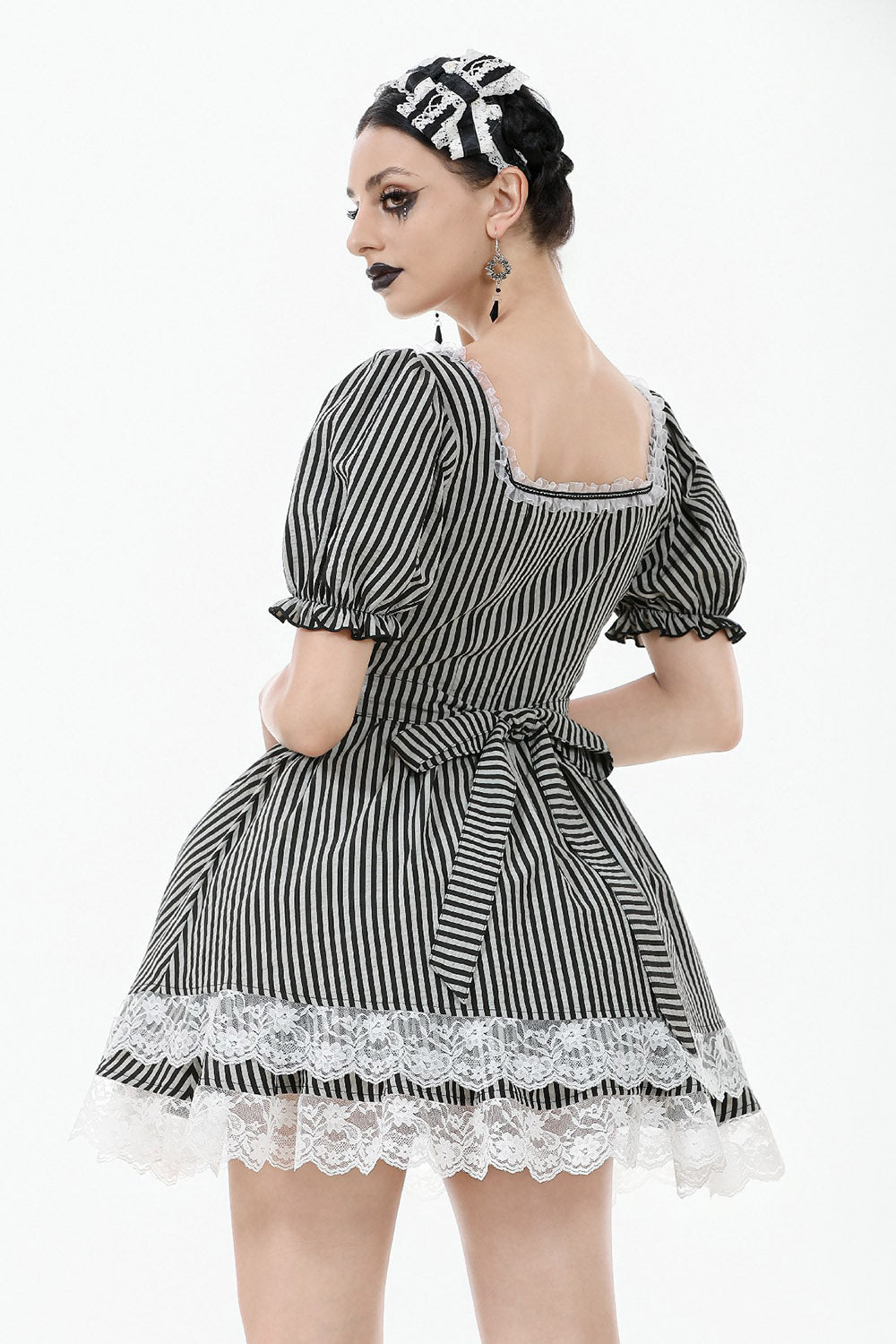 Curious & Curiouser Puff Sleeve Dress