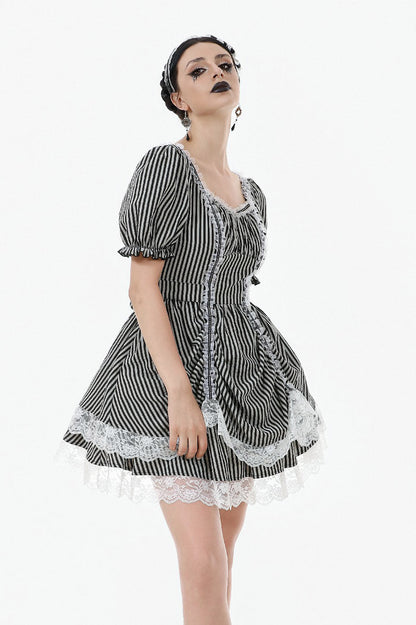 Curious & Curiouser Puff Sleeve Dress