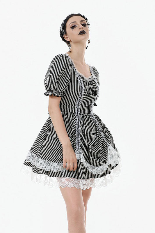 Curious & Curiouser Puff Sleeve Dress