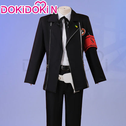 【In Stock】 DokiDoki-N Game Cosplay Costume Black Coat White Shirt