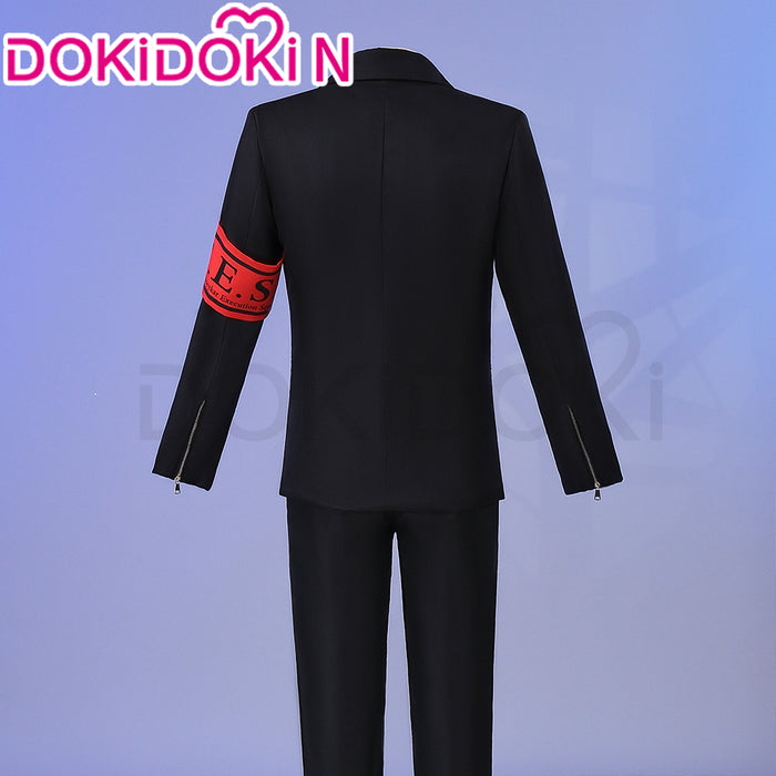 【In Stock】 DokiDoki-N Game Cosplay Costume Black Coat White Shirt