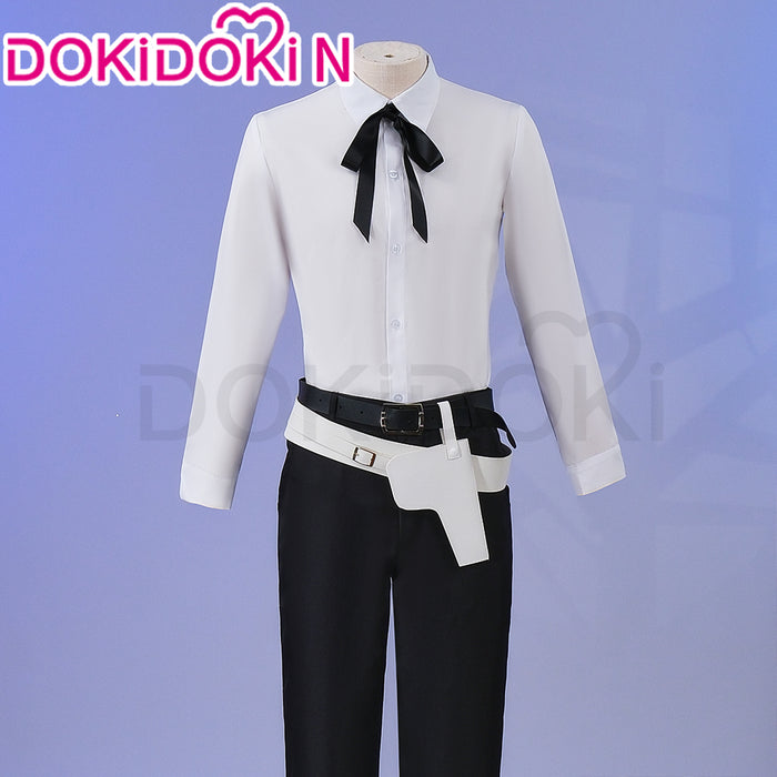 【In Stock】 DokiDoki-N Game Cosplay Costume Black Coat White Shirt