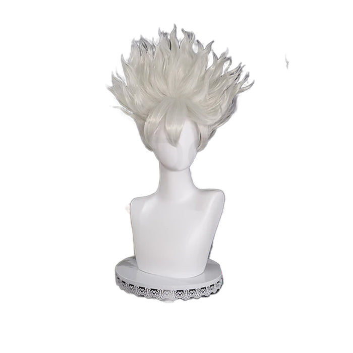 【In Stock】DokiDoki Anime Cosplay Wig White Short Curly Hair