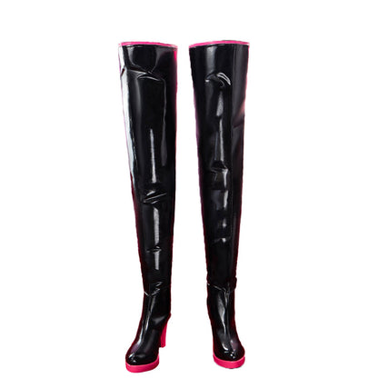 【In Stock】DokiDoki Anime Hell Hotel Cosplay Angell Shoes Black Boots