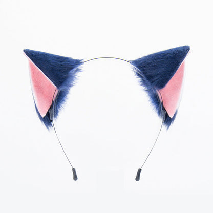 【In Stock】DokiDoki Anime Shugo Chara Cosplay Tsukiyomi Ikuto Prop Ears Tail Blue