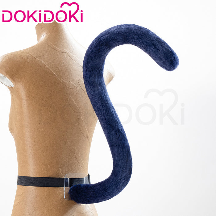 【In Stock】DokiDoki Anime Shugo Chara Cosplay Tsukiyomi Ikuto Prop Ears Tail Blue