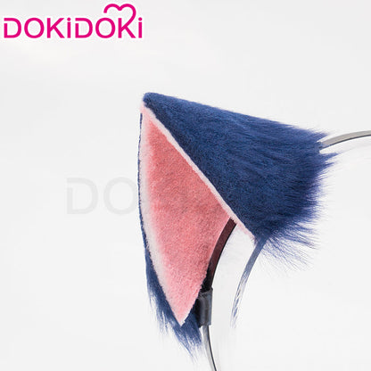 【In Stock】DokiDoki Anime Shugo Chara Cosplay Tsukiyomi Ikuto Prop Ears Tail Blue
