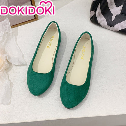 【In Stock】DokiDoki Cosplay Universal Shoes MaoMao / WuChang /  Kiitagaawa Maariin Green Black White