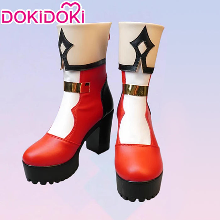【In Stock】DokiDoki Game Genshin Impact Cosplay Charlotte Shoes Fontaine