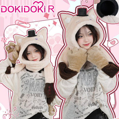 【In Stock】DokiDoki Game Genshin Impact Cosplay Lyney / Lynette Hat Winter Furry Hat Cute
