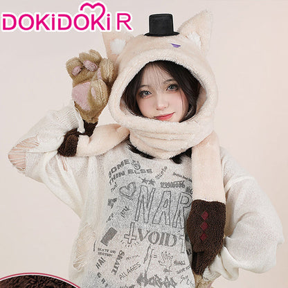 【In Stock】DokiDoki Game Genshin Impact Cosplay Lyney / Lynette Hat Winter Furry Hat Cute