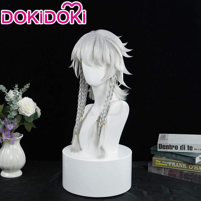 【In Stock】DokiDoki Game Identity V Cosplay Ithaqua Night Watch Wig Long White Hair idv