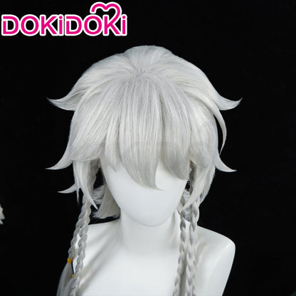 【In Stock】DokiDoki Game Identity V Cosplay Ithaqua Night Watch Wig Long White Hair idv