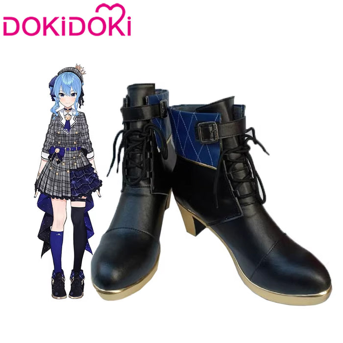 【In Stock】DokiDoki Hololive Vtuber Cosplay Hoshimachi Suisei Shoes