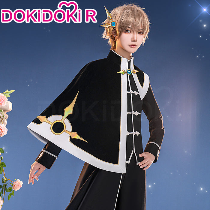 【In Stock】DokiDoki-R Anime Card Captor Sakura Cosplay Syaoran Li Costume Black And White Suit