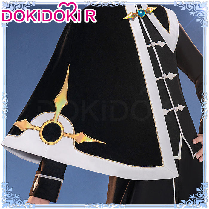 【In Stock】DokiDoki-R Anime Card Captor Sakura Cosplay Syaoran Li Costume Black And White Suit
