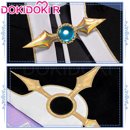 【In Stock】DokiDoki-R Anime Card Captor Sakura Cosplay Syaoran Li Costume Black And White Suit