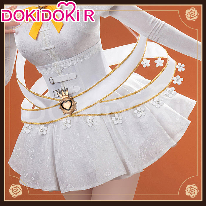 【In Stock】DokiDoki-R Anime Cosplay Holy Mamii Costume Women White Dress