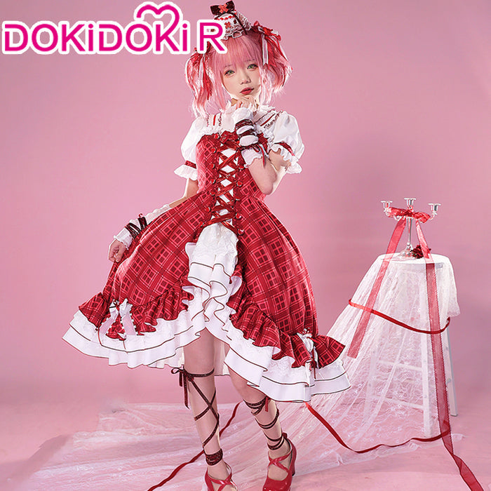 【In Stock】DokiDoki-R Anime Shugo Chara Cosplay Hinamori Amu Costume Dress