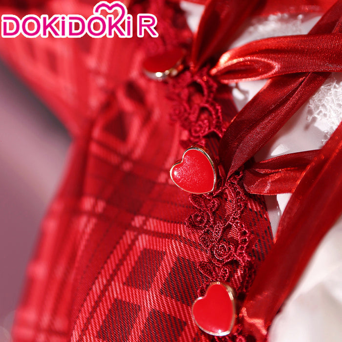 【In Stock】DokiDoki-R Anime Shugo Chara Cosplay Hinamori Amu Costume Dress