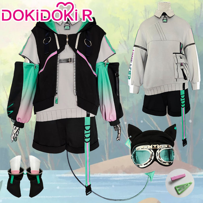 【In Stock】DokiDoki-R Cosplay Vtuber AZA Cosplay Costume NIJISANJI