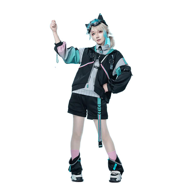 【In Stock】DokiDoki-R Cosplay Vtuber AZA Cosplay Costume NIJISANJI