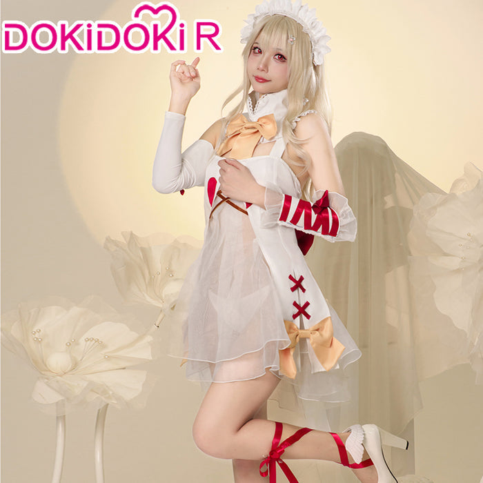 【In Stock】DokiDoki-R Game Fate/Grand Order Cosplay Illyasviel von Einzbern Costume Chocolate Angel FGO