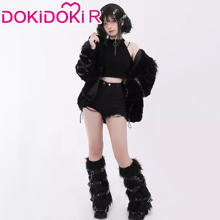 【IN STOCK】DokiDoki-R Game Genshin Impact Cosplay Fontaine Wriothesley Costume Furry Coat Doujin Casual Wear