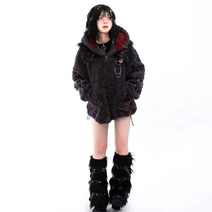 【IN STOCK】DokiDoki-R Game Genshin Impact Cosplay Fontaine Wriothesley Costume Furry Coat Doujin Casual Wear