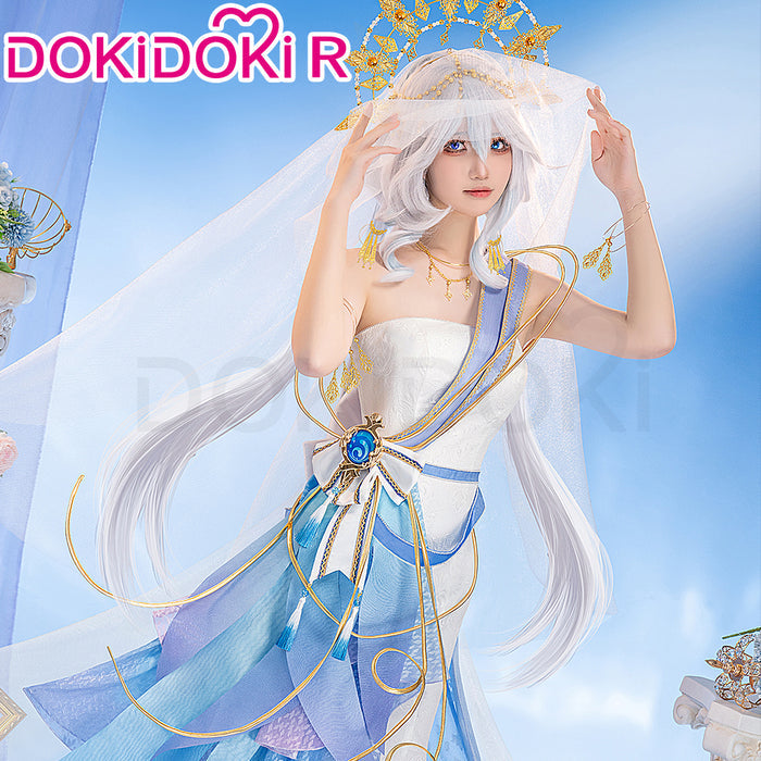 【In Stock】DokiDoki-R Game Genshin Impact Cosplay Furina Costume Tides Doujin Dress Fontaine Focalors