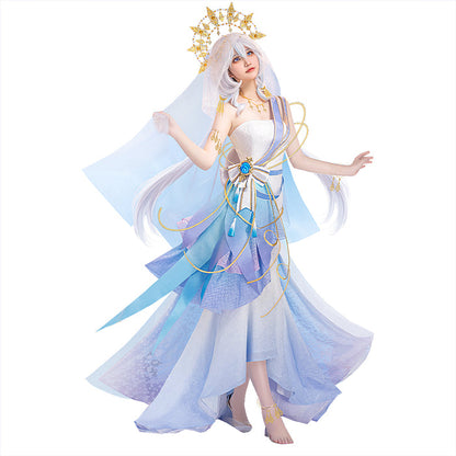 【In Stock】DokiDoki-R Game Genshin Impact Cosplay Furina Costume Tides Doujin Dress Fontaine Focalors