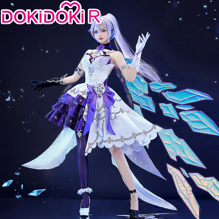 【 In Stock】DokiDoki-R Game Honkai Impact 3 Cosplay Herrscher of Flamescion Time Runner  Kiana Costume / Wig
