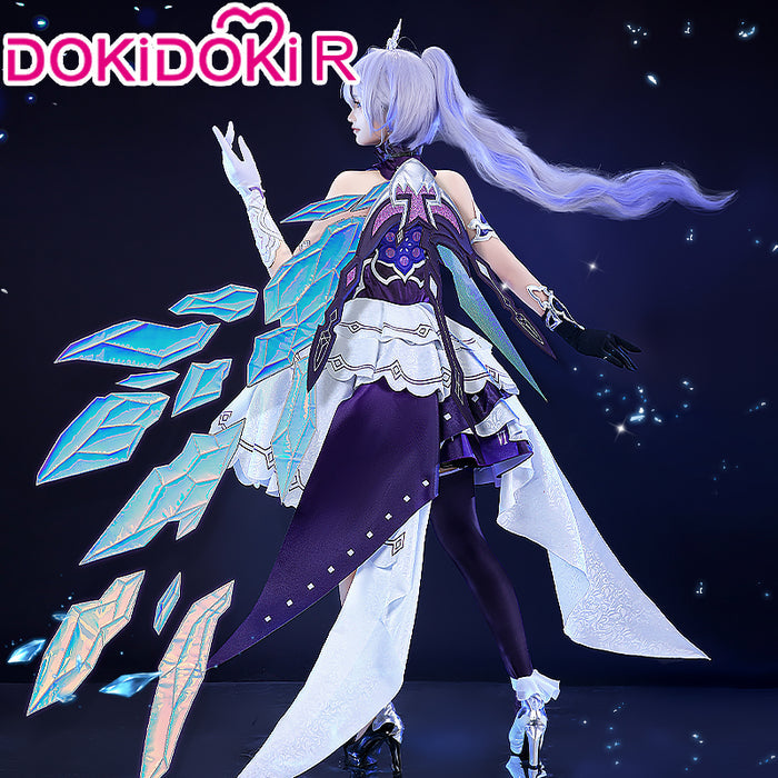 【 In Stock】DokiDoki-R Game Honkai Impact 3 Cosplay Herrscher of Flamescion Time Runner  Kiana Costume / Wig
