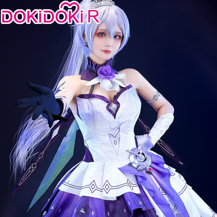 【 In Stock】DokiDoki-R Game Honkai Impact 3 Cosplay Herrscher of Flamescion Time Runner  Kiana Costume / Wig