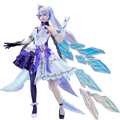 【 In Stock】DokiDoki-R Game Honkai Impact 3 Cosplay Herrscher of Flamescion Time Runner  Kiana Costume / Wig
